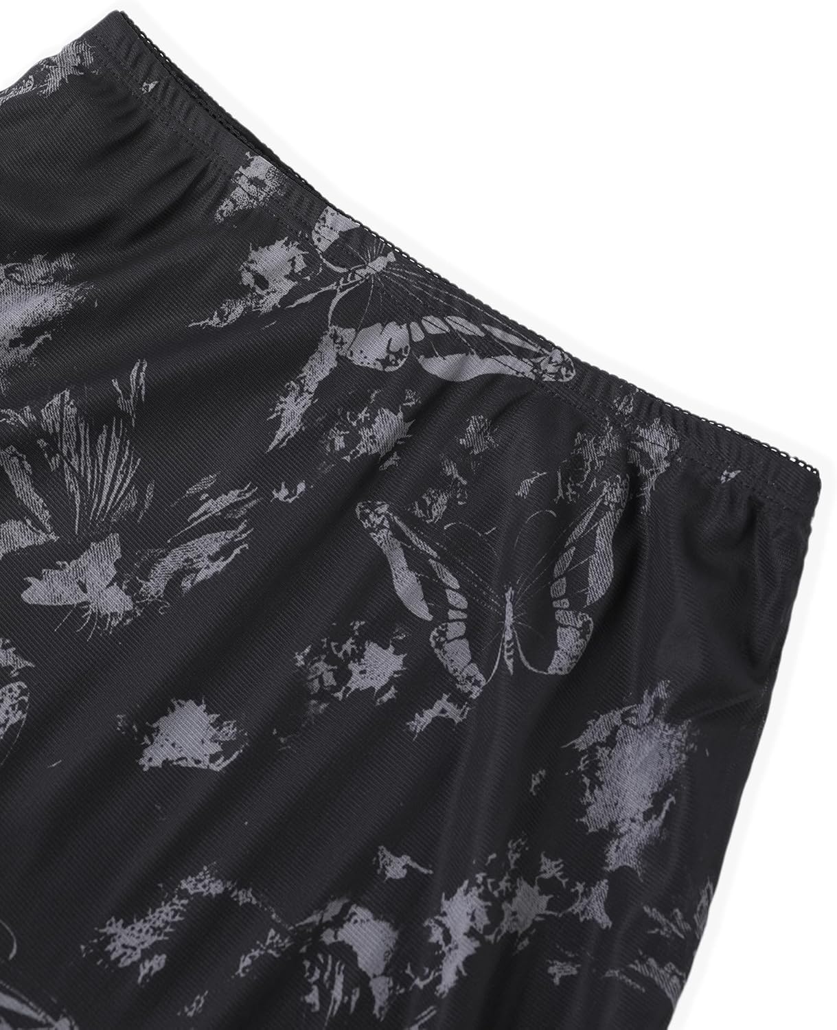 image:imageAvanova Women Boho Floral Mesh Long Skirts Elastic High Waisted Mermaid Hem 90s Grunge Maxi SkirtBlack Grey