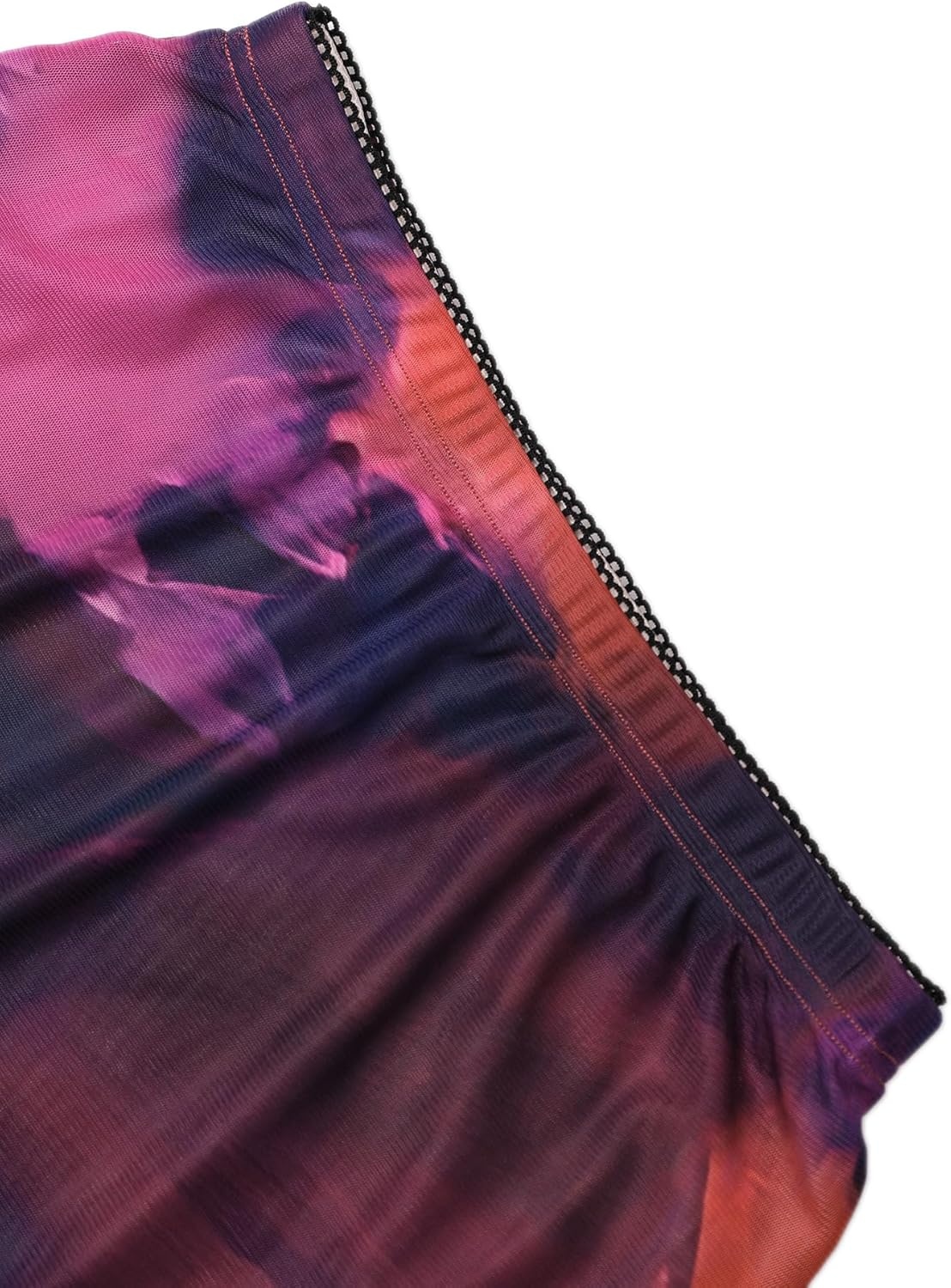 image:imageAvanova Women Boho Floral Mesh Long Skirts Elastic High Waisted Mermaid Hem 90s Grunge Maxi SkirtMulticolor