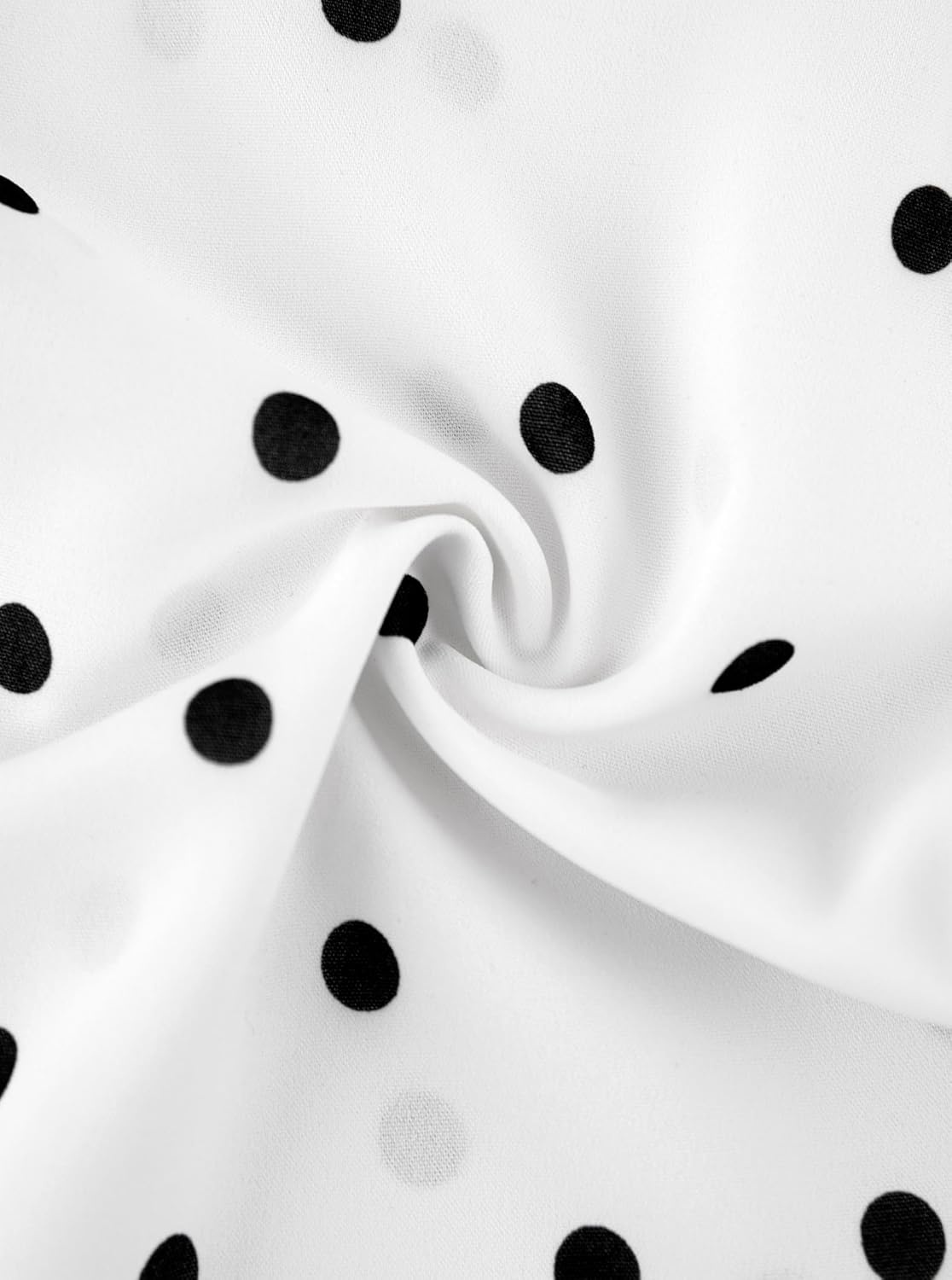 image:imageAvanova Women Color Block V Neck Short Sleeve Blouses Shirts Work Elegant Dressy TopsWhite Polka Dots