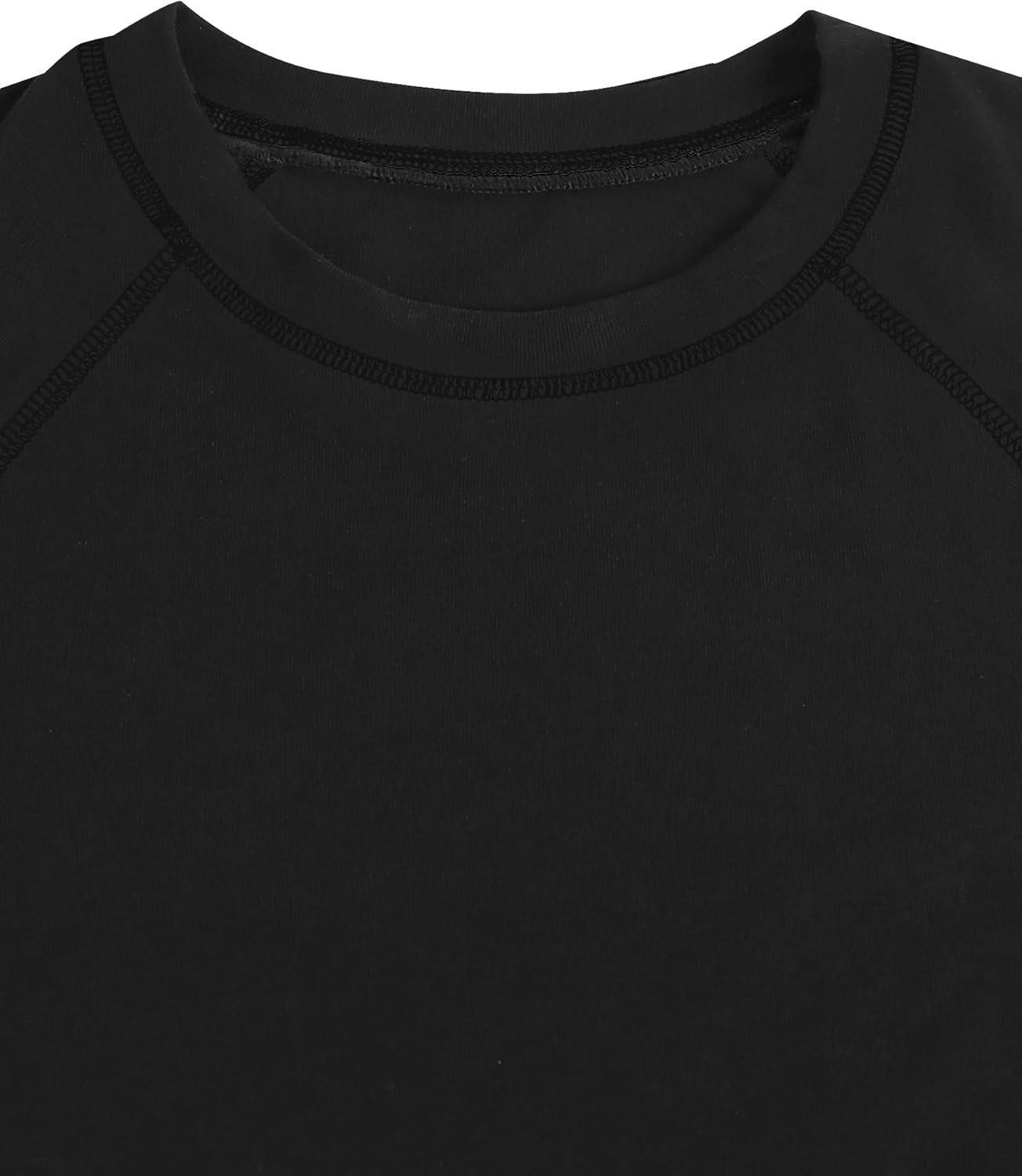 image:imageAvanova Women Raglan Colorblock Baby Tee Shirt Short Sleeve Summer Casual TopsSolid Black