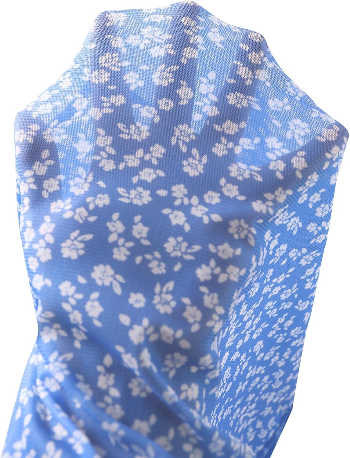 image:imageAvanova Womens Mesh Slit Split Long Skirts High Waisted Sexy Summer Maxi SkirtsBlue Floral