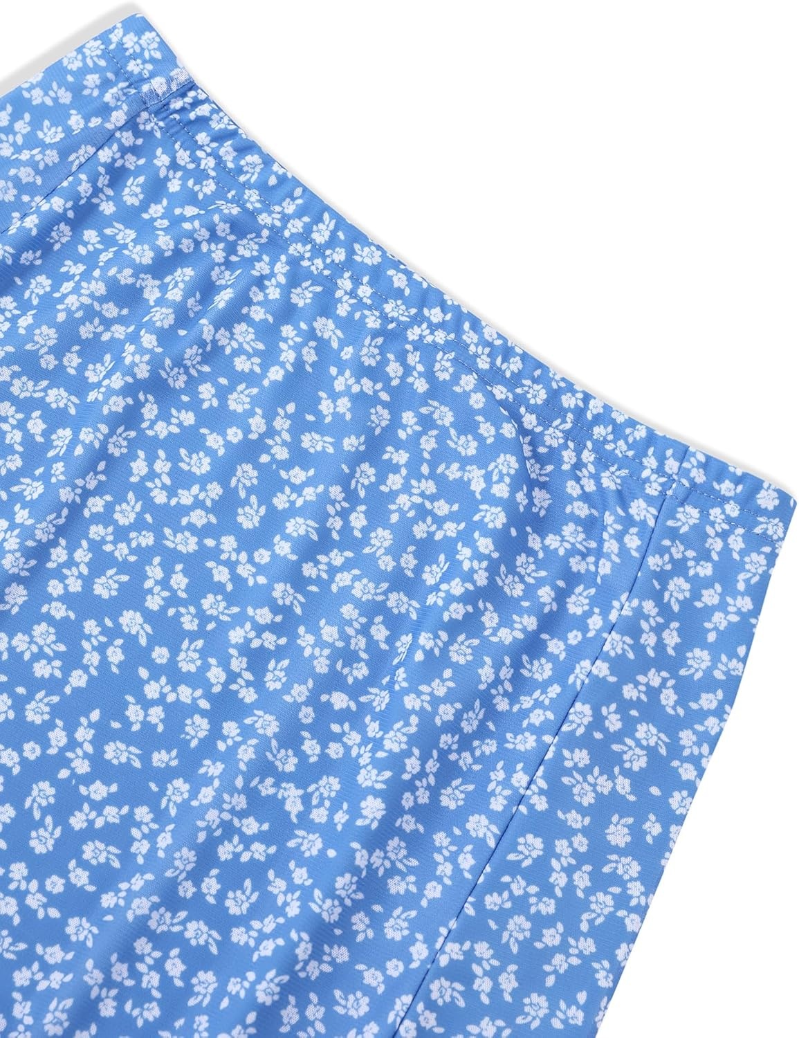 image:imageAvanova Womens Mesh Slit Split Long Skirts High Waisted Sexy Summer Maxi SkirtsBlue Floral