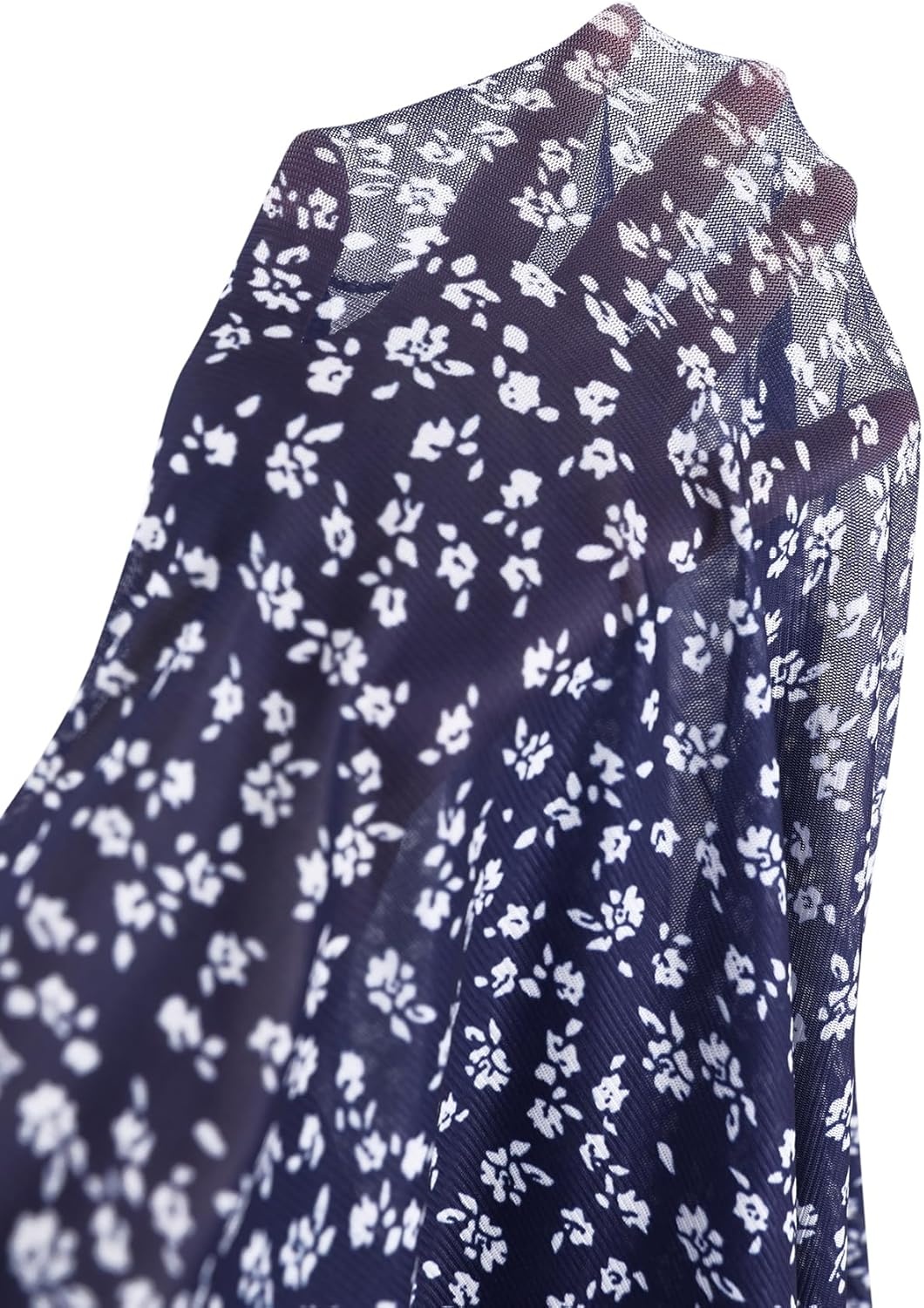 image:imageAvanova Womens Mesh Slit Split Long Skirts High Waisted Sexy Summer Maxi SkirtsBlue Floral B