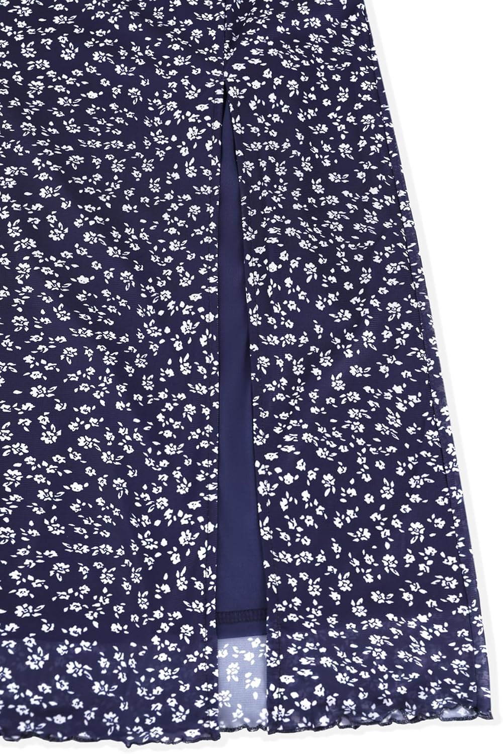 image:imageAvanova Womens Mesh Slit Split Long Skirts High Waisted Sexy Summer Maxi SkirtsBlue Floral B