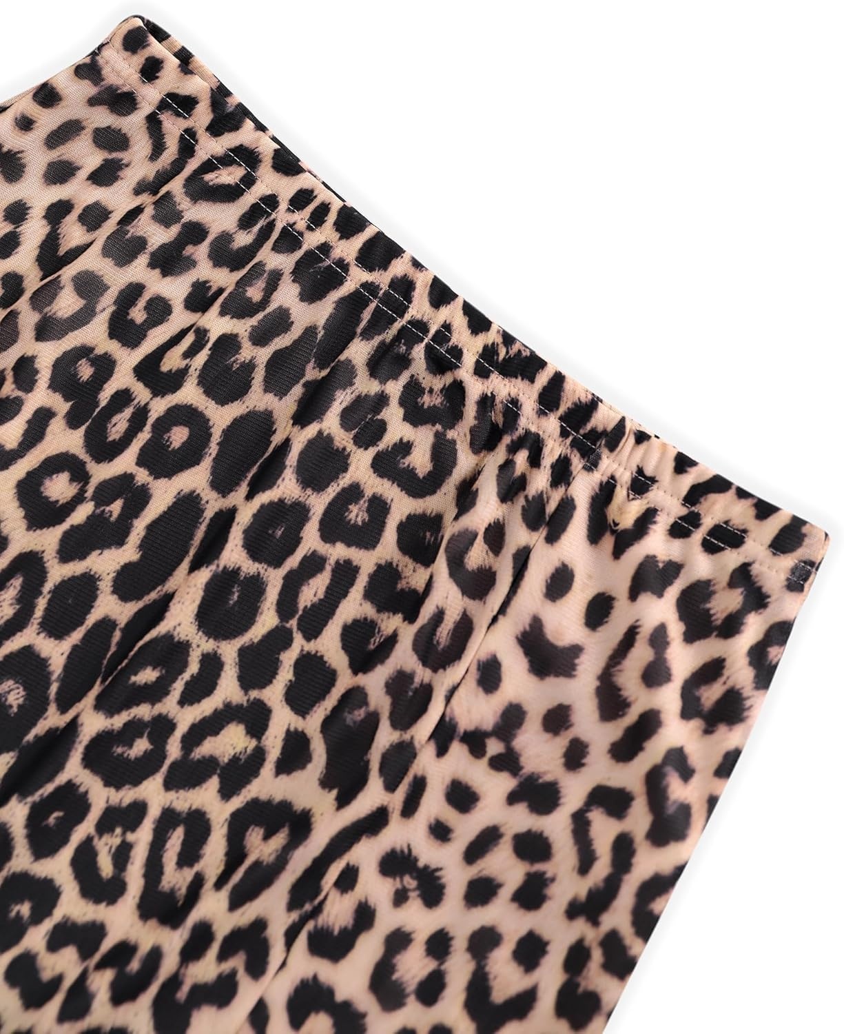 image:imageAvanova Womens Mesh Slit Split Long Skirts High Waisted Sexy Summer Maxi SkirtsKhaki Leopard