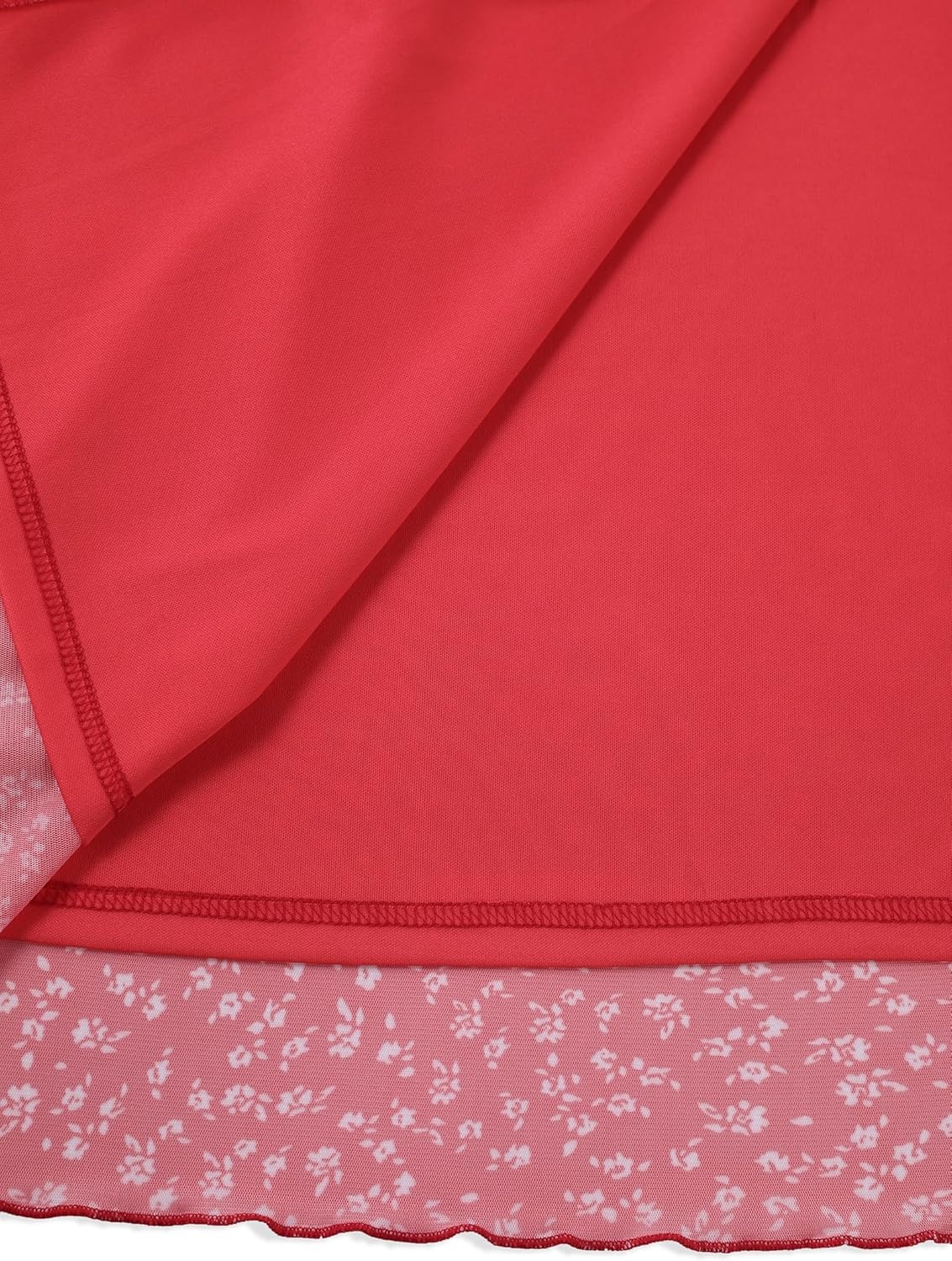 image:imageAvanova Womens Mesh Slit Split Long Skirts High Waisted Sexy Summer Maxi SkirtsRed Floral