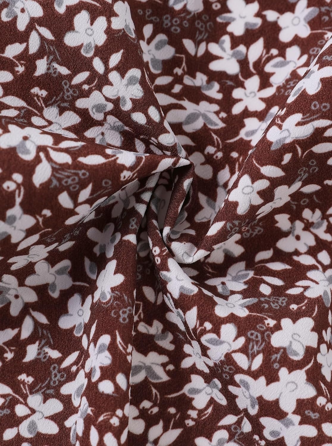 image:imageAvanova Women Boho Floral Slit Maxi Skirt Split Thigh High Waisted Long SkirtsFloral Brown