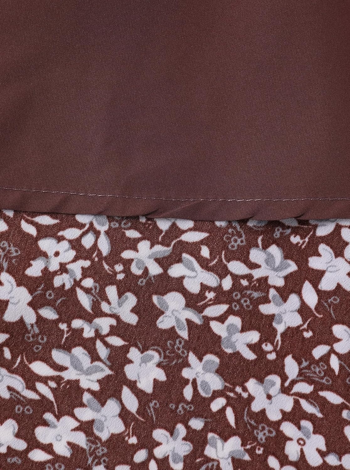 image:imageAvanova Women Boho Floral Slit Maxi Skirt Split Thigh High Waisted Long SkirtsFloral Brown