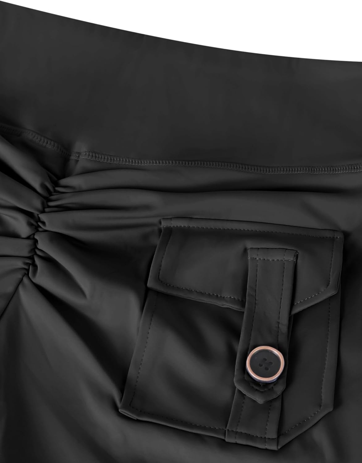 image:imageAvanova Women Booty Shorts with Pockets Scrunch Butt Lifting Yoga Workout Gym Biker Cargo ShortsBlack