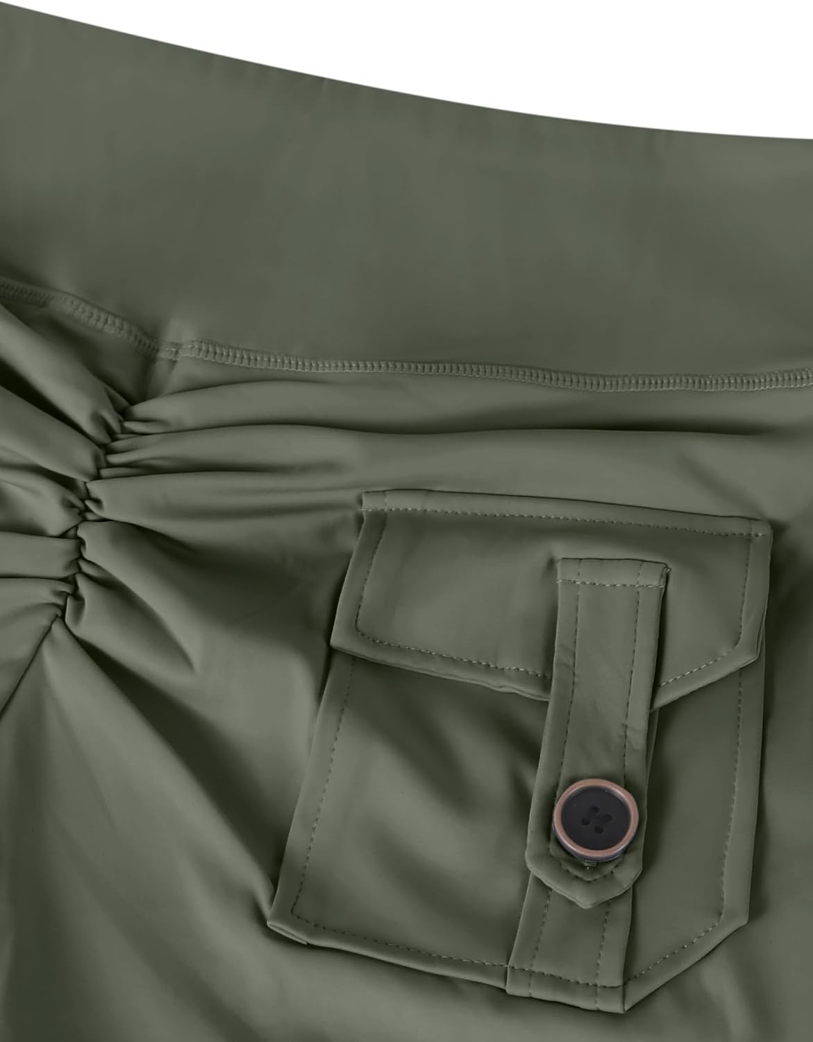 image:imageAvanova Women Booty Shorts with Pockets Scrunch Butt Lifting Yoga Workout Gym Biker Cargo ShortsGreen