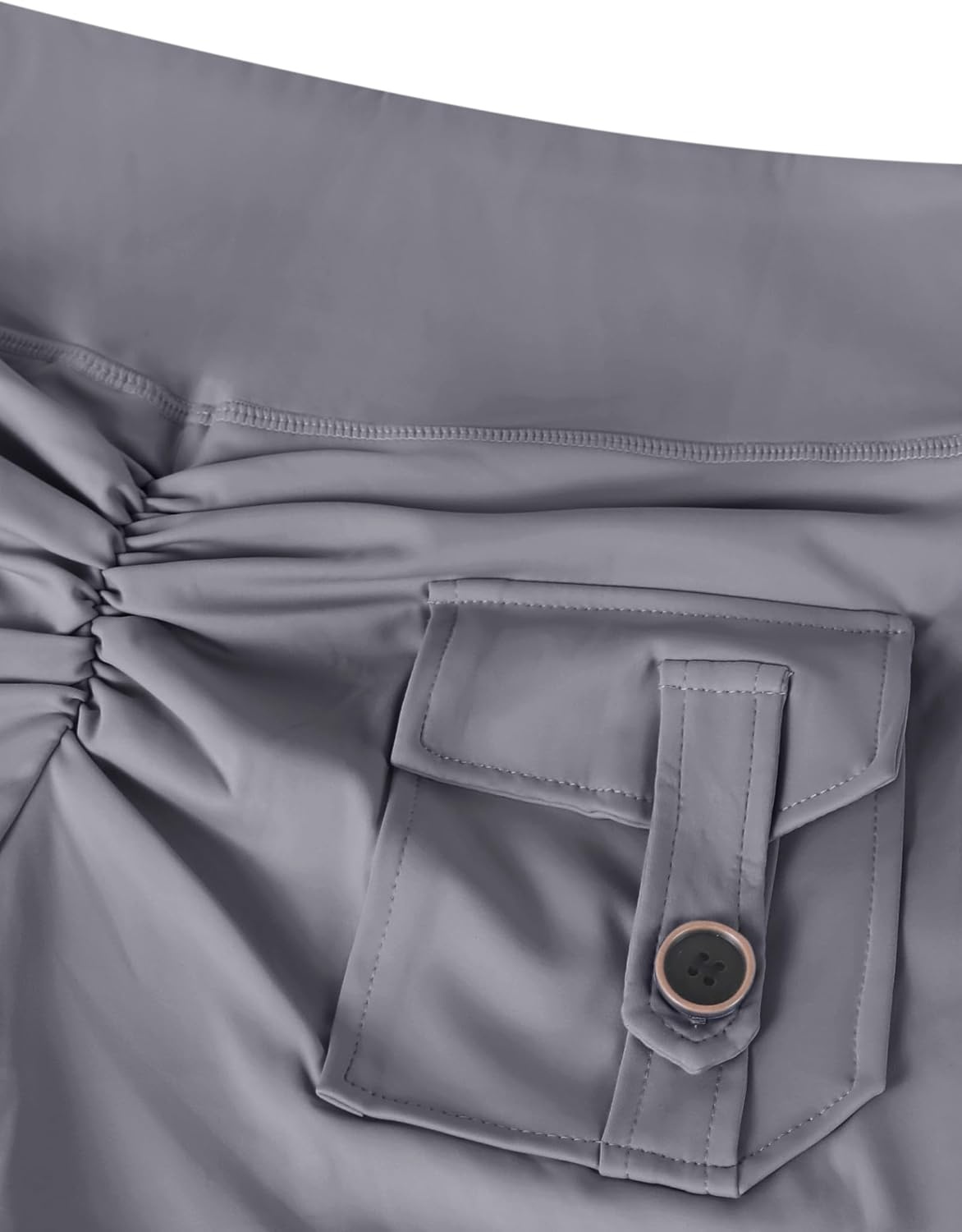 image:imageAvanova Women Booty Shorts with Pockets Scrunch Butt Lifting Yoga Workout Gym Biker Cargo ShortsGrey