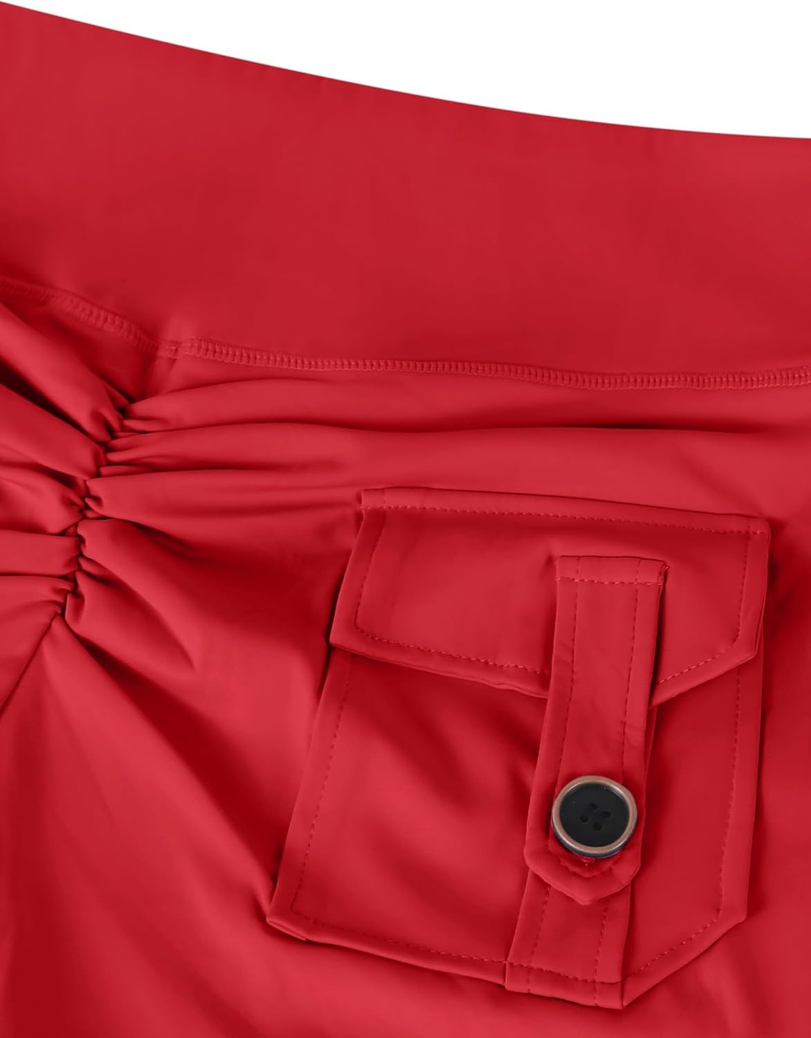 image:imageAvanova Women Booty Shorts with Pockets Scrunch Butt Lifting Yoga Workout Gym Biker Cargo ShortsRed