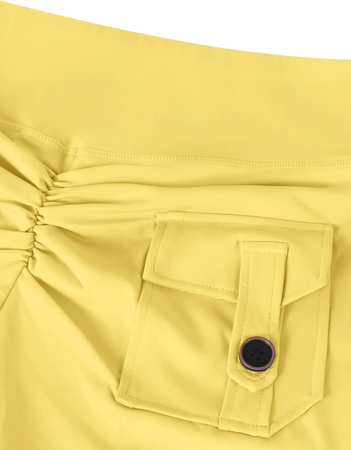 image:imageAvanova Women Booty Shorts with Pockets Scrunch Butt Lifting Yoga Workout Gym Biker Cargo ShortsYellow