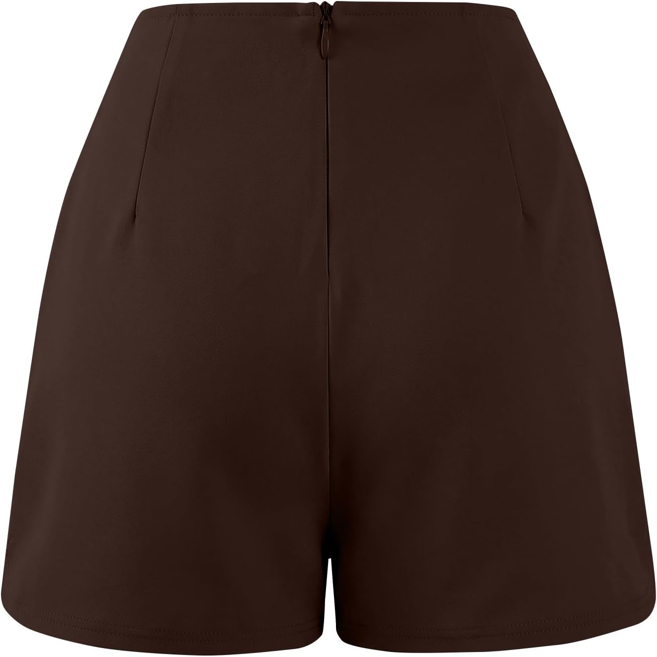 image:imageAvanova Women Slit Mini Skorts Skirt High Waisted Short Skirts Business Work OfficeBrown