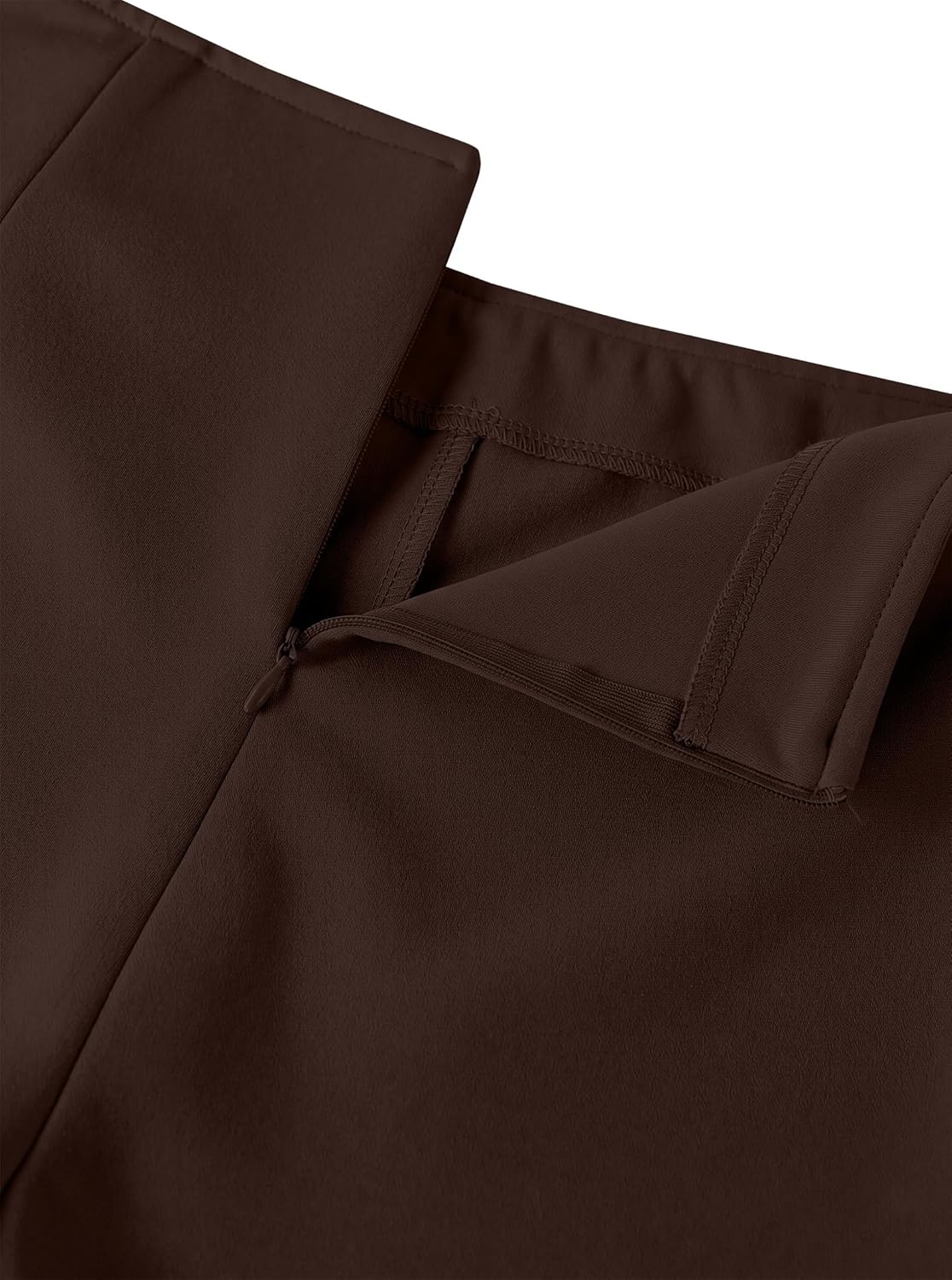 image:imageAvanova Women Slit Mini Skorts Skirt High Waisted Short Skirts Business Work OfficeBrown