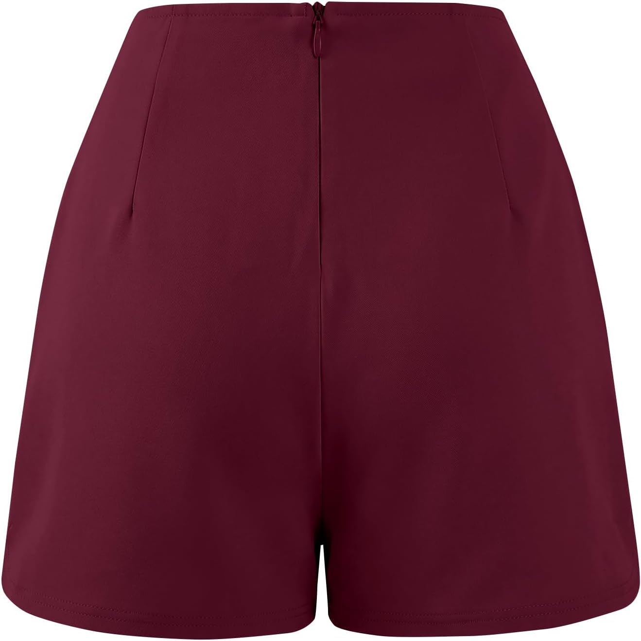 image:imageAvanova Women Slit Mini Skorts Skirt High Waisted Short Skirts Business Work OfficeBurgundy