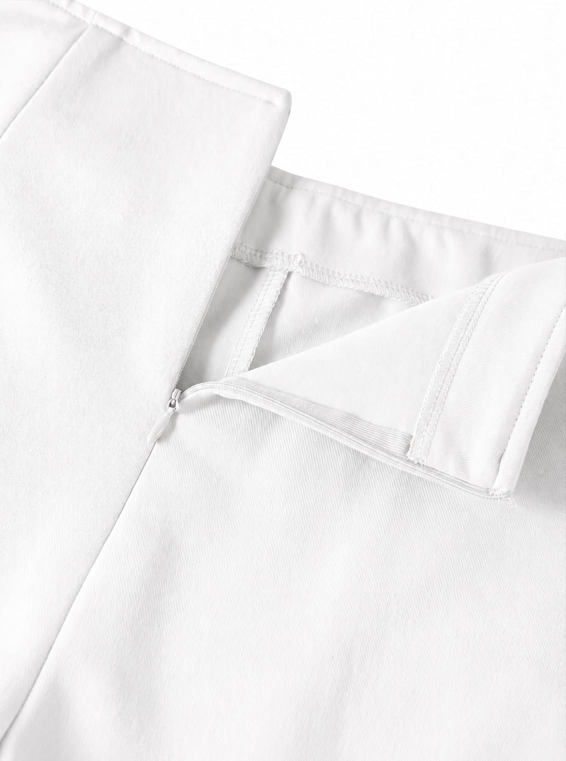 image:imageAvanova Women Slit Mini Skorts Skirt High Waisted Short Skirts Business Work OfficeWhite