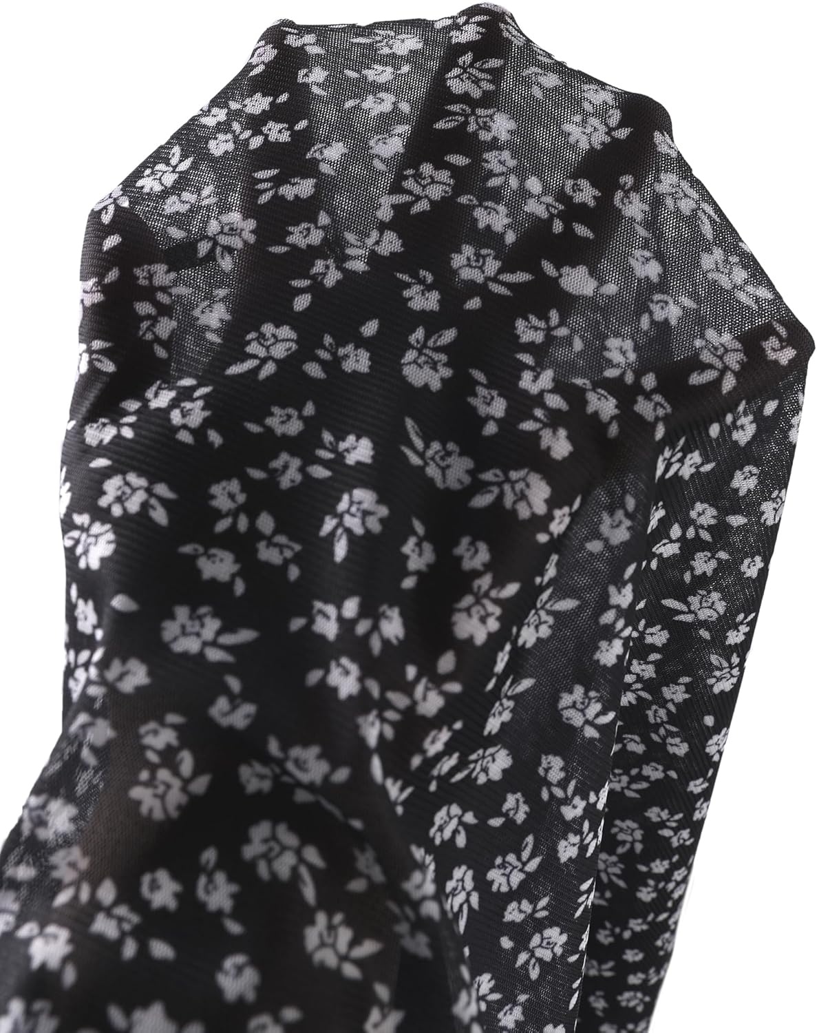 image:imageAvanova Womens Ditsy Floral High Waisted Skirts Lettuce Trim Summer Fall Boho Midi SkirtBlack Floral J