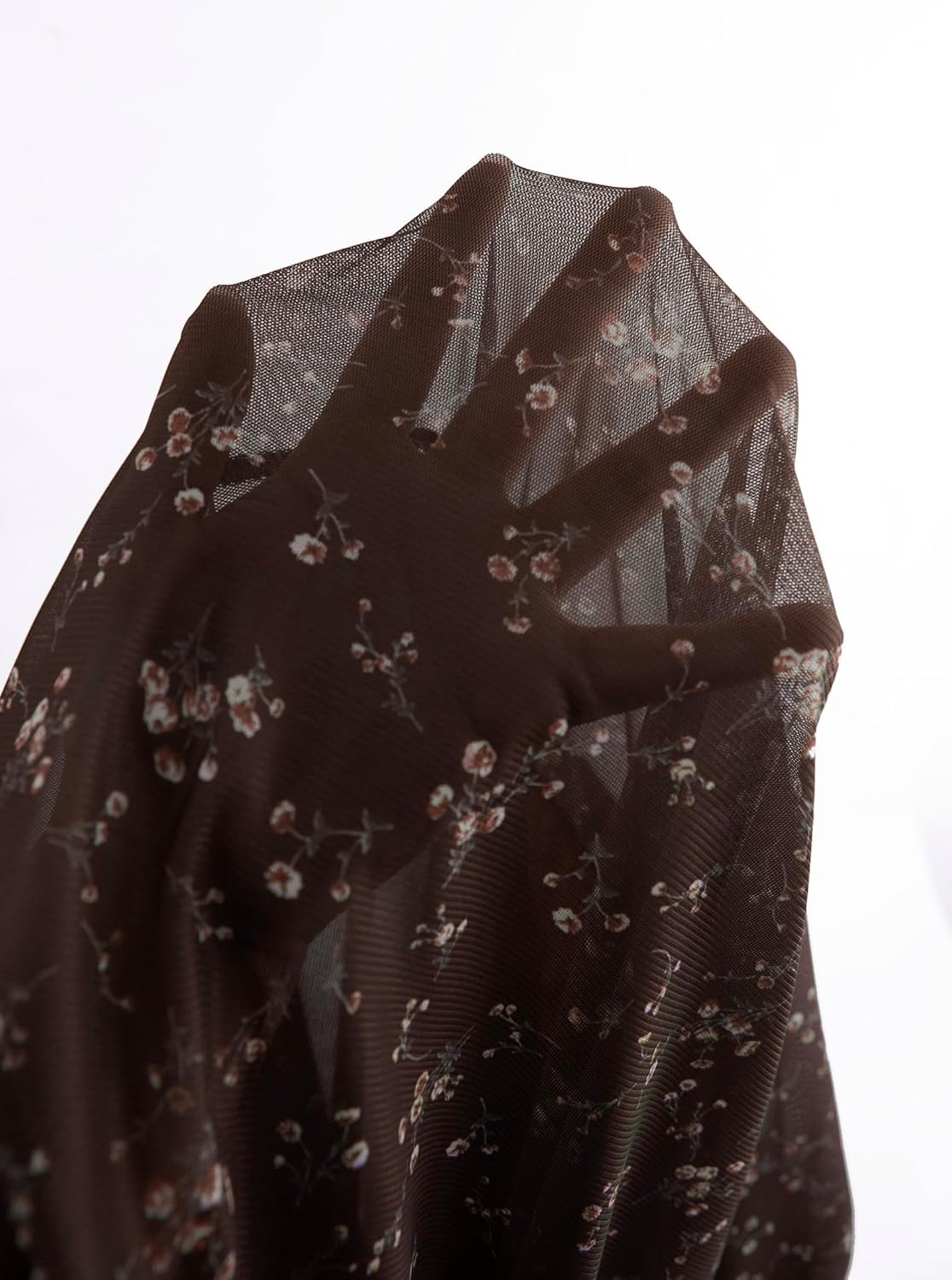image:imageAvanova Womens Ditsy Floral High Waisted Skirts Lettuce Trim Summer Fall Boho Midi SkirtCoffee Brown