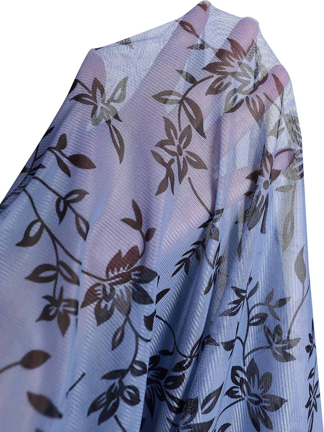 image:imageAvanova Womens Ditsy Floral High Waisted Skirts Lettuce Trim Summer Fall Boho Midi SkirtDusty Blue