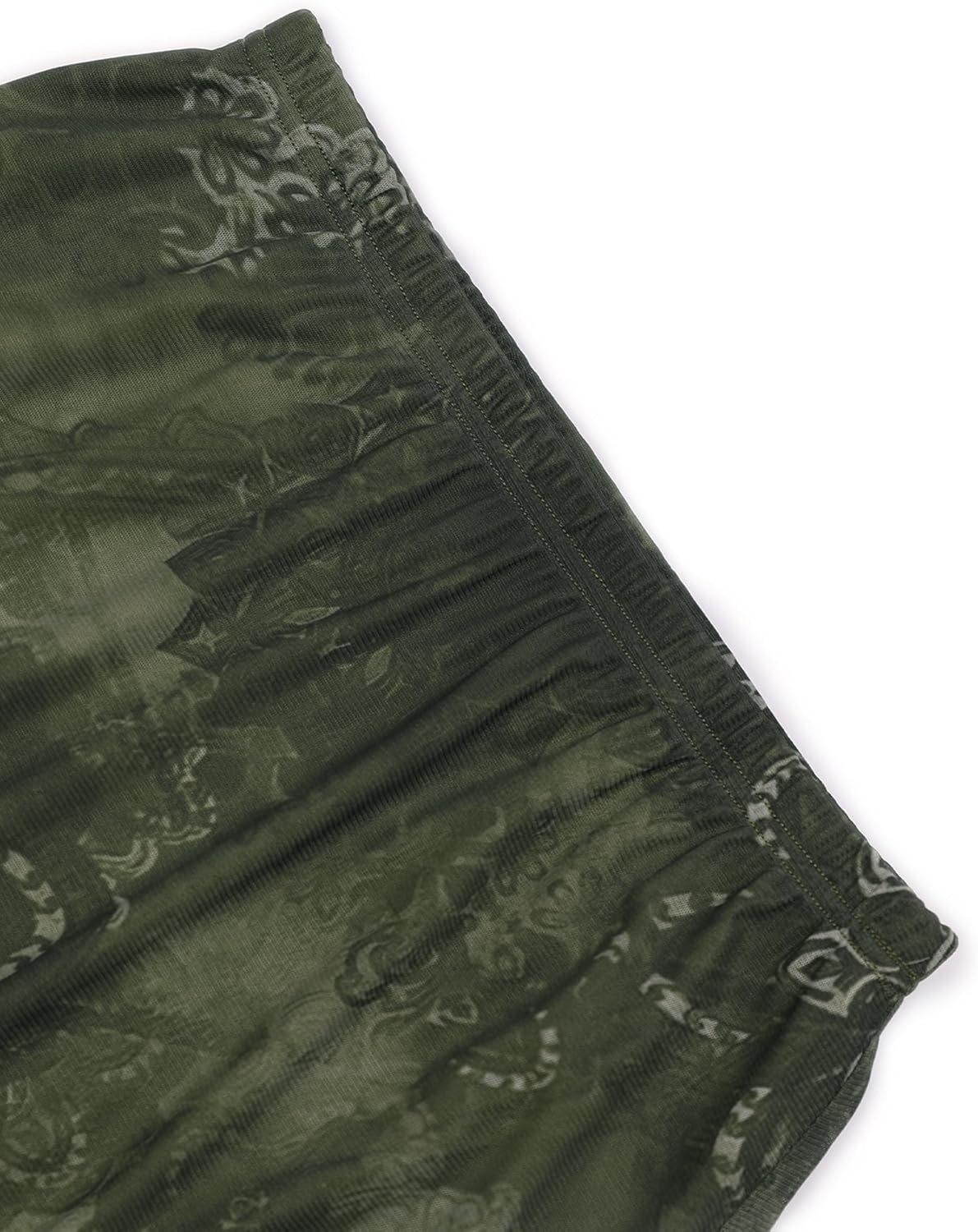 image:imageAvanova Womens Ditsy Floral High Waisted Skirts Lettuce Trim Summer Fall Boho Midi SkirtFloral Green R