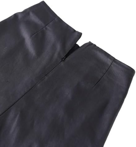 image:imageAvanova Women Faux Leather Slit Split Mini Skort High Rise Bodycon Short SkirtBlack G