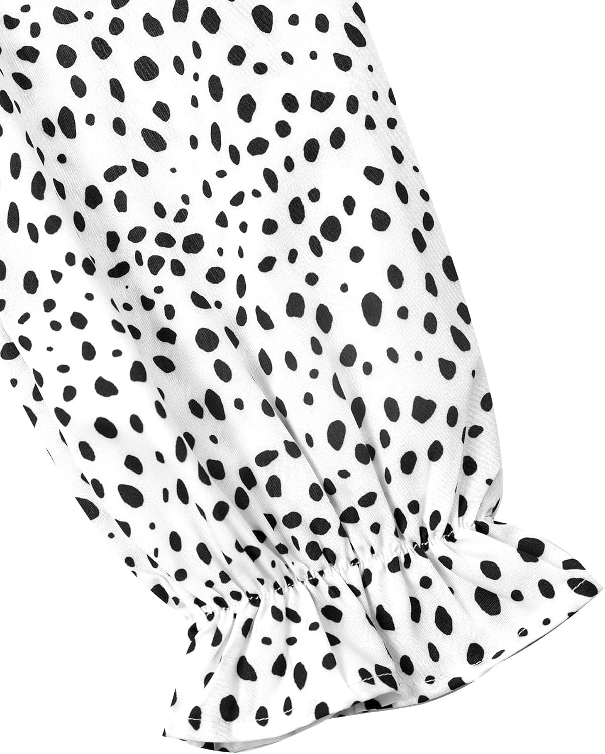 image:imageAvanova Women Leopard Print Ruffle V Neck Top 34 Long Sleeves Work Business Blouses ShirtWhite